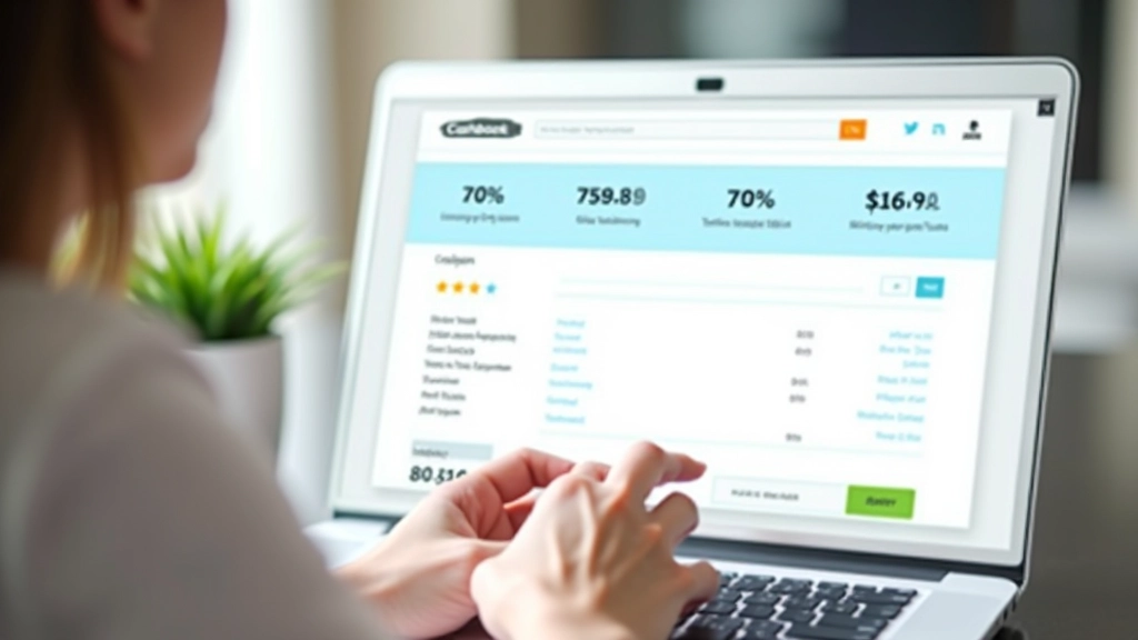 Interface d'une plateforme de cashback affichant les catégories de marchands et les taux de remboursement actuels