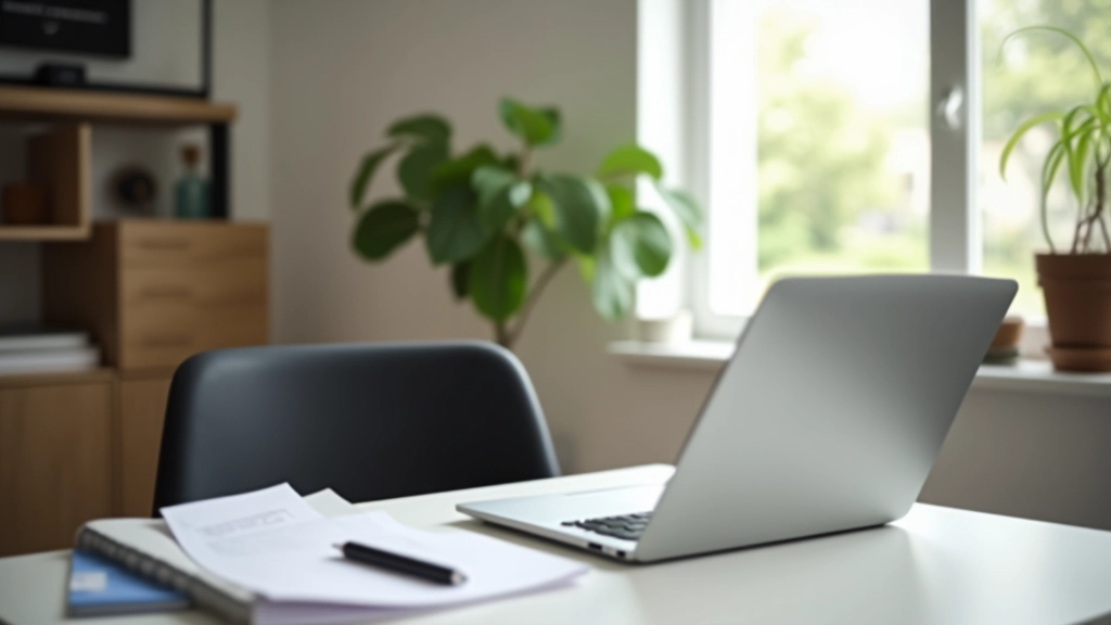 Espace de travail professionnel de PromoChasse SARL avec ordinateur et documents