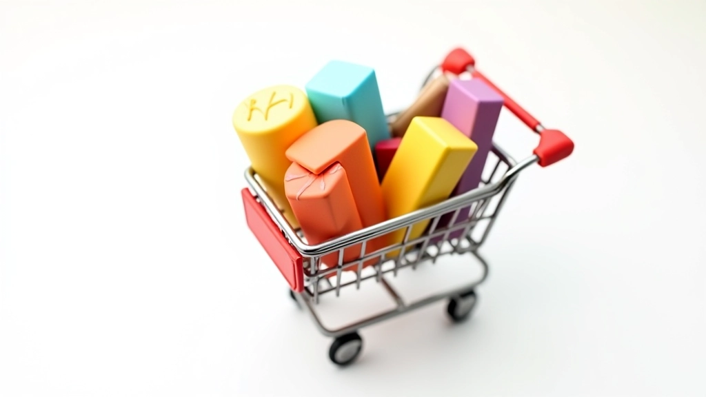 Panier d'achat rempli d'articles avec codes promo visibles