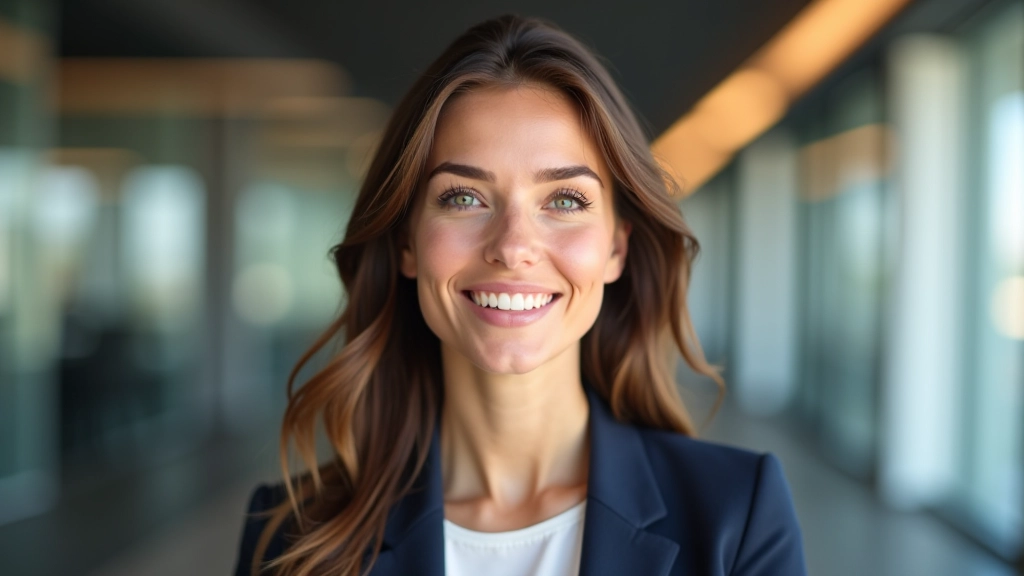 Portrait professionnel d'une femme conseillère en stratégies d'achat
